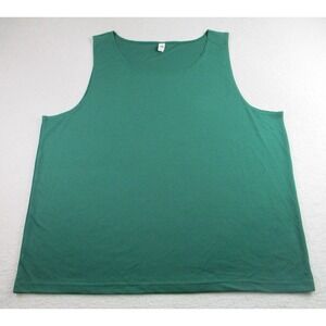 Alo Tank Top Mens 3XL Green Athletic Sleeveless Performance 100% Polyester Gym